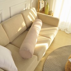 NURIhome 圓柱抱枕套, 米色
