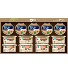 대상 청정원 우리팜 특선 2호 델리 햄통조림 190g x 8p + 순살참치 통조림 135g x 5p 세트, 1세트