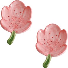 積木超市 陶瓷花瓣皂盤 TYPE2, 粉紅色, 2個