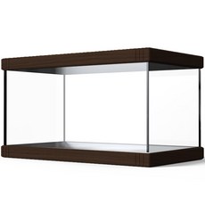 PET'S HANDLER 爬蟲水族烏龜缸 + 壓克力蓋 水槽 魚缸 套組 深棕色 46 x 32 x 20 cm CJ-R460P, 1套