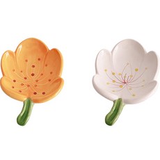 積木超市 陶瓷花瓣皂盤 TYPE2, 隨機出貨, 2個