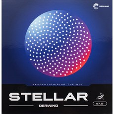 Derebint桌球拍膠皮 Stella, 黑色的
