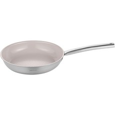 EDELKOCHEN Easy Prism不鏽鋼陶瓷塗層IH爐適用平底鍋 Earl Grey, 24cm, 1個