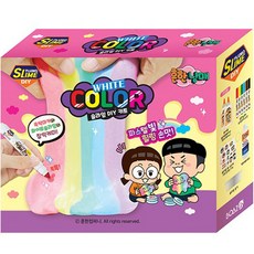 BOAZLin 常見兄妹 彩色史萊姆 DIY 套組 2號 白色, 1套, 混合顏色