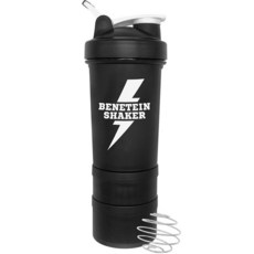 BENETEIN 健身搖搖杯, 黑色, 600ml