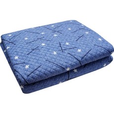 WEBBEUM 無電磁波碳纖維發熱線KoJaYo電熱毯, 圓點藍, S(105 x 180cm)