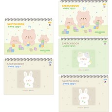 PENPIA 3000 圖畫日記雙面素描本, 5個, 隨機出貨