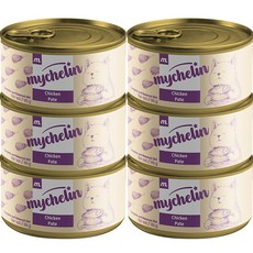 마이베프 전연령 고양이 주식 비프 파테 습식캔, 닭, 80g, 6개