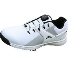 Rion 情侶款皮革經典運動高爾夫球鞋 HY447