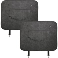 CARTEM 座椅保護踢墊半踢墊, 黑色, 2入