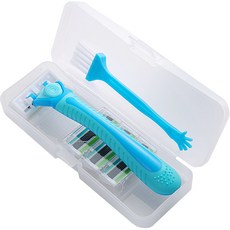 리앤베르 여성용 면도기 + 면도날 3p 세트 블루, 1개