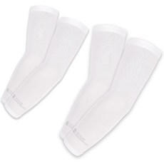 PGA TOUR 高爾夫 Aqua布料 防UV涼感袖套 2入, 白色