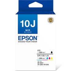 EPSON 愛普生 綜合包墨水 4種組 T10J, 黑色、青色、洋紅色、黃色, 1組
