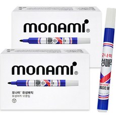 MONAMI 慕那美 油性魔法圓形筆尖 12p, 2個, 藍色