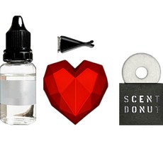 M-Future車心空氣清新劑啞光紅+油15ml+夾子3cm+油棉套裝, 黑莓灣, 1套