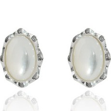 실버언니 여성용 925실버 고급 자개 데일리 귀걸이