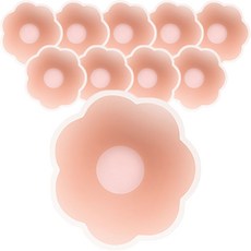 Living943矽膠胸貼墊 花形 6.5cm, 10個