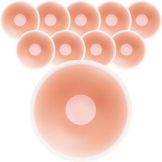 Living943矽膠胸貼圓墊 圓形 7.2cm, 10個