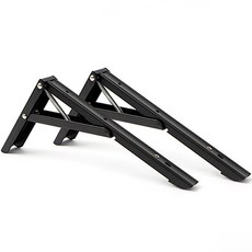 ZioBiz 折疊式層架支架 中型, 2個, 黑色