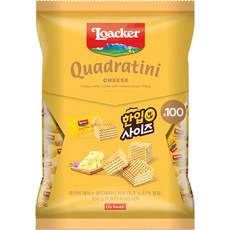 Loacker 萊佳哈斯 威化夾心方塊酥 起司口味 100入裝, 1包, 350g