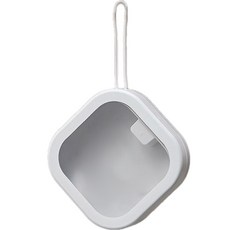 full of fun 高級方形假牙收納盒 白色, 1入, 1個