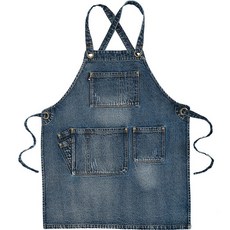Daily Living 牛仔圍裙, 藍色