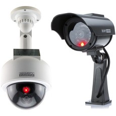 DaGam Company 太陽能防水高速球型戶外攝影機 白色 + 太陽能擬真黑色紅外線IR攝影機 套組, 單一商品