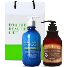 Pogonia 辣木洗髮精 500ml + Pogonia 壬醛沐浴露 500ml 禮盒裝, 1組