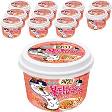 Samyang Foods 三養 火辣雞玫瑰醬寬扁冬粉 碗裝 169.4g, 12入