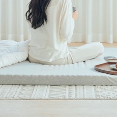 수면공감 송이토퍼 매트리스 바닥용, 그레이