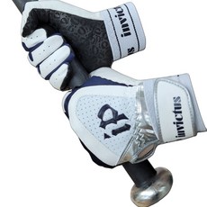 지에이치 인빅터스 야구 배팅 장갑 양손착용, 네이비 + 블랙, 1개