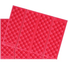 클로버스 휴대용 접이식 사각 방습 캠핑 방석, 01 레드