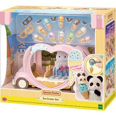 EPOCH Sylvanian Families 森林家族 粉紅冰淇淋車組 5651, 1組