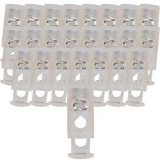 繩帶調節扣 維修配件, 24個, 半透明