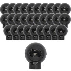 可調式繩扣 蘋果 L, 黑色, 30個