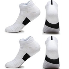 Bona Living 壓力短筒高爾夫球襪 2雙組, A 白色, 白色