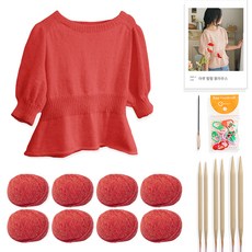 yarna 아루 펖펖 블라우스 DIY 패키지 세트 L, 60, 랜덤발송(단수링), 1세트