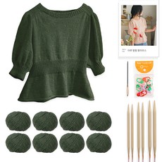 yarna 아루 펖펖 블라우스 DIY 패키지 세트 L, 16, 랜덤발송(단수링), 1세트