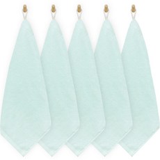 Jyuryeonjejakso 40支精梳棉掛環毛巾, 薄荷綠, 5個