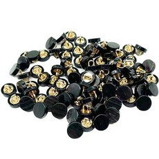 심플 플랫 라운드 대리석 패턴 DIY 의류 액세서리 부자재 대리석 마블 콩단추, 50개, 블랙