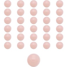 파스텔 컬러 곡면 플라스틱 DIY 의류 액세서리 부자재 콩단추 10mm, 50개, 핑크