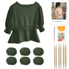 yarna 아루 펖펖 블라우스 DIY 패키지 S, 16, 1세트