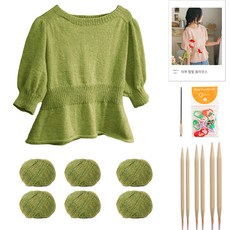 yarna 아루 펖펖 블라우스 DIY 패키지 S, 36, 1세트