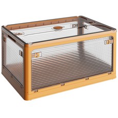 DAPER NAM 便攜式折疊野營箱桌子收納箱大號, 黃色的