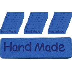 可愛字體粉彩英文手工刻字DIY小物製作皮革標籤 100g, 100個, 藍色