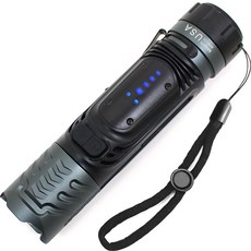 New En J88W XHP100充電式LED Fresh攜帶式手電筒 單品, 黑色的, 1個