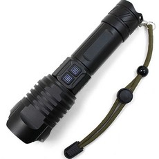 뉴엔 J87W XHP100 충전식 LED후레쉬 휴대용손전등 5000mAh 풀세트, 1세트, 블랙