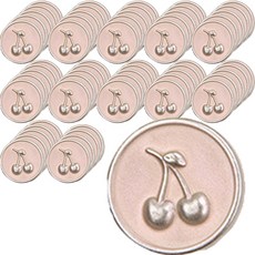 可愛櫻桃粉彩 DIY 服飾配件材料 豆豆鈕扣, 30個, 粉紅色