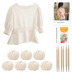 Yarna Aru Peop Peop 女用襯衫 DIY 套組 M, 1套, 96 淡米色, 隨機出貨(記號環)