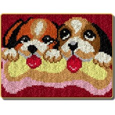 더인홈 강아지 십자수 DIY 패키지 50 x 38 cm 컬러 도안, TYPE3, 1개